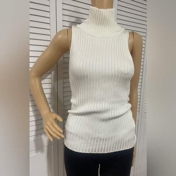 H&M Cream Ribbed Tank Top - Picture 3 of 4